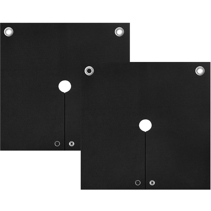 TOHONFOO Welding Blanket Fireproof, 2 Packs Opening Shape Welding Mat, Heat Resistant Solder Blanket Up To 1800F, Flame Retardant Carbon Felt Heat Shield Mat for Solder Plumbers HVAC Torch Protector - Image 1